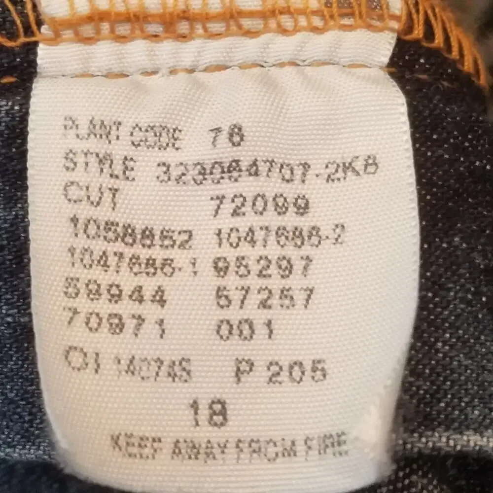 Polo by Ralph Lauren Vintage 100% Cotton Straight Leg Denim jean Sz 18Y-30 x 29